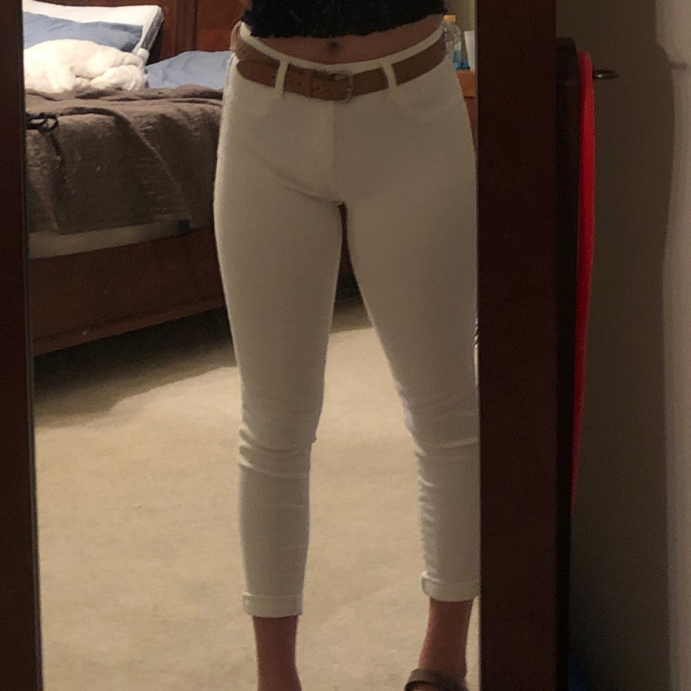 white jeans
